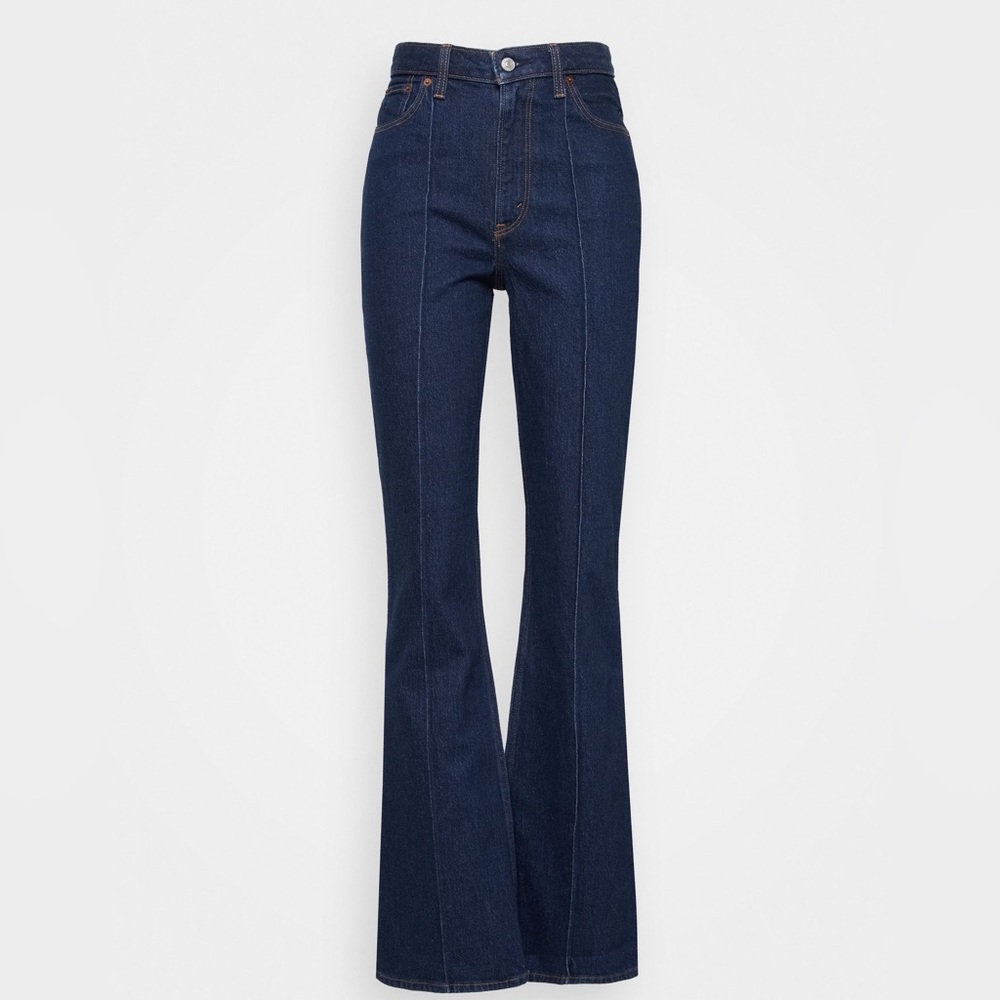 Abercrombie & Fitch Vintage Flare High Rise Jeans Size 27 Size 4 Dark Denim